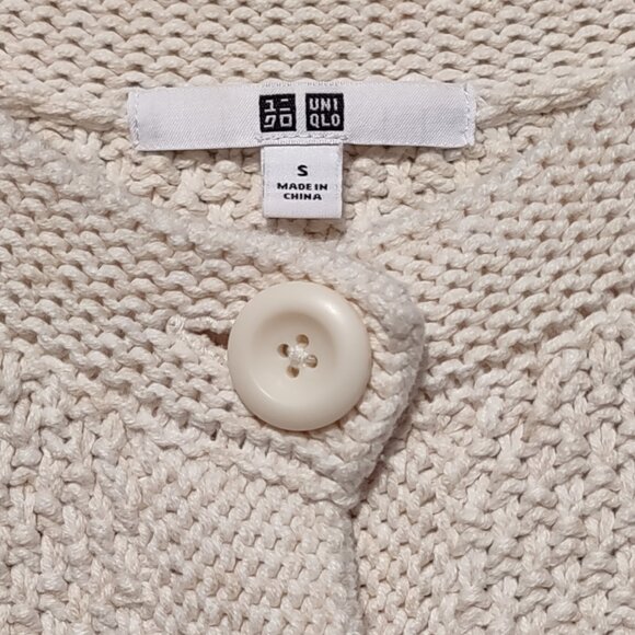 UNIQLO Women's Knitted Short Jacket Sweater/Cardigan Pockets Chic Size Small - Picture 8 of 12